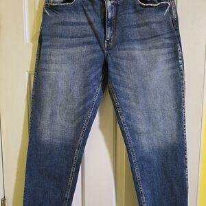Womens Indigo Straight Jeans